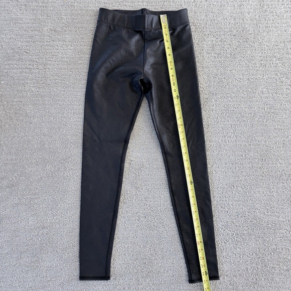 Alo Yoga Airbrush Leggings Womens M Faux Leather High-Waist Athletic Black - Picture 5 of 9